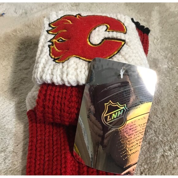Calgary Flames NHL Knit Christmas Stocking 18" + Red & White - Picture 4 of 6
